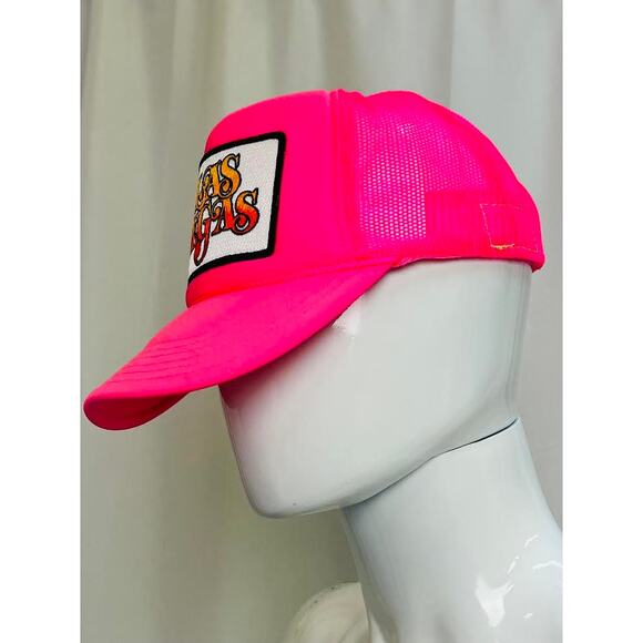 NEW! Aviator Nation‎ Las Vegas Script Trucker Hat Neon Pink OS main image 5